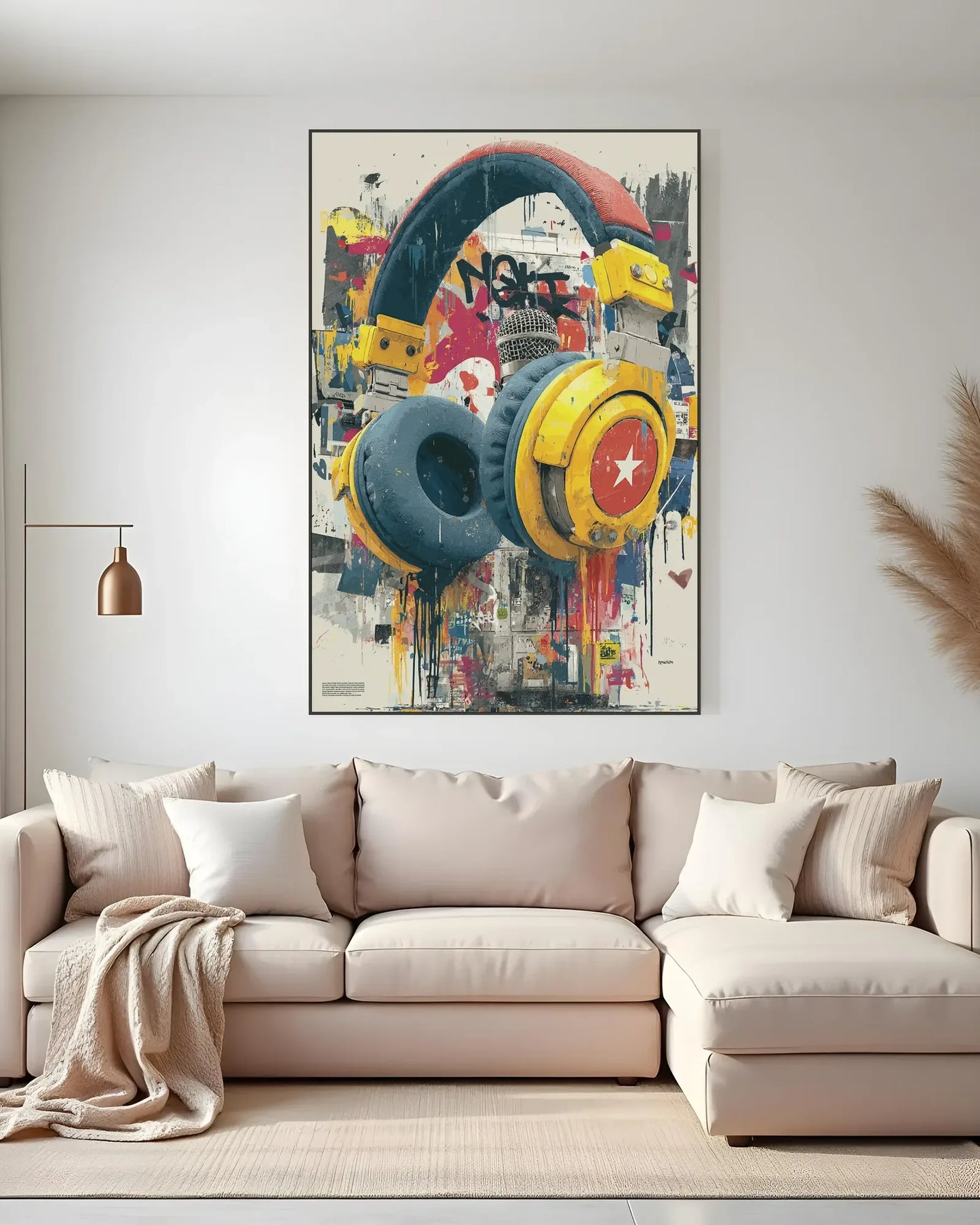 Pop Style Graffiti Canvas Painting No.046