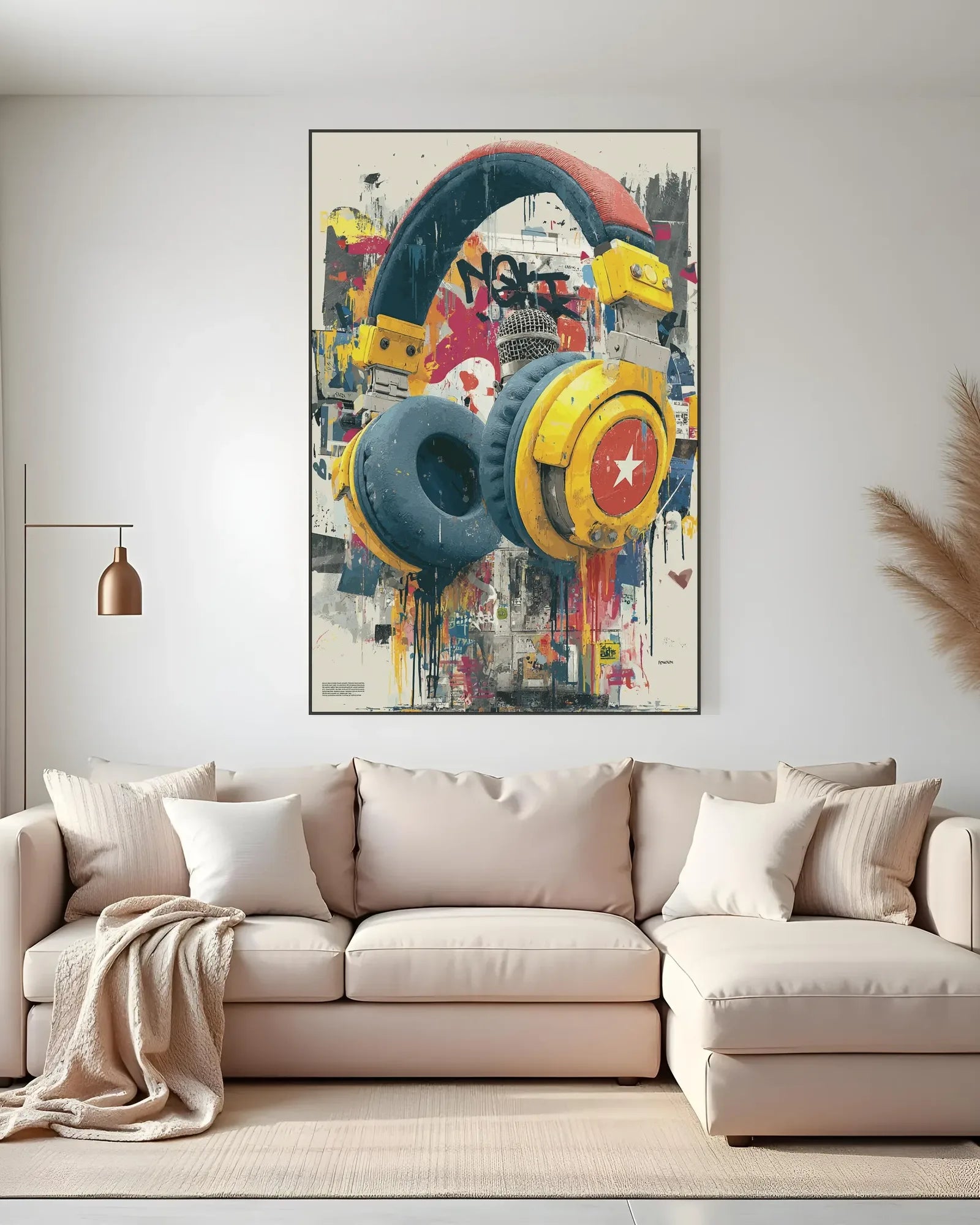 Pop Style Graffiti Canvas Painting No.046