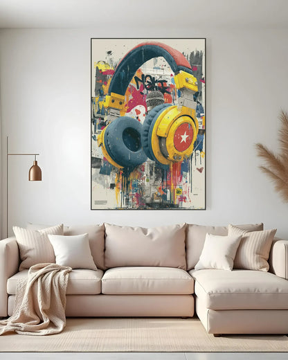 Pop Style Graffiti Canvas Painting No.046