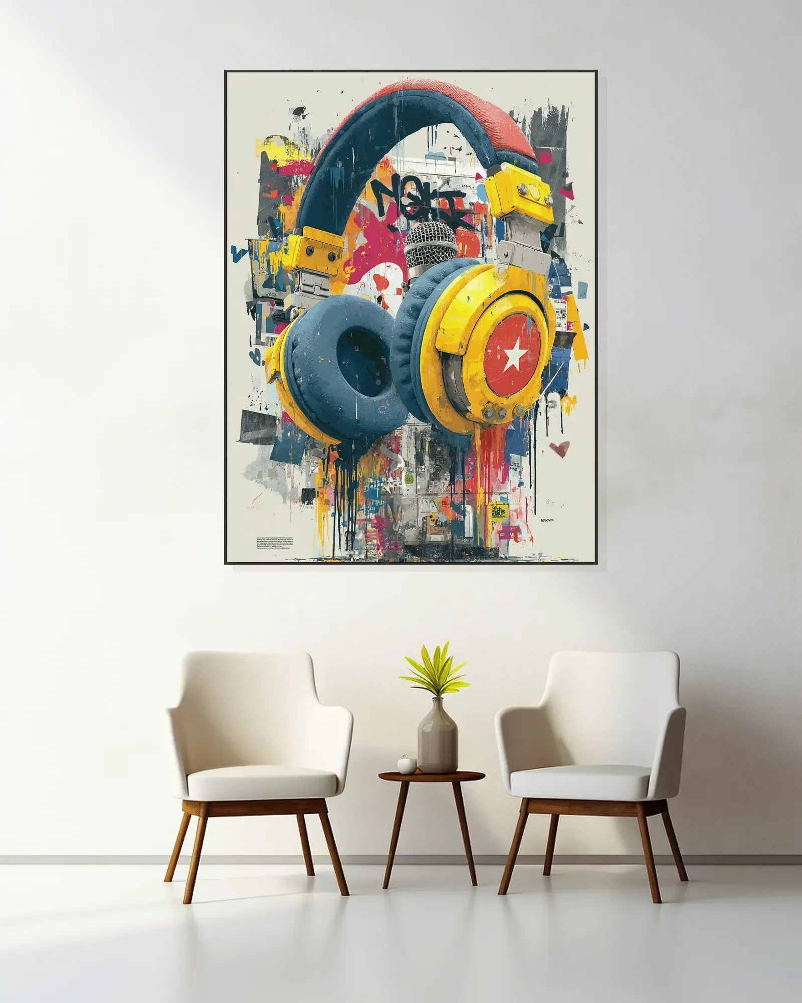 Pop Style Graffiti Canvas Painting No.046