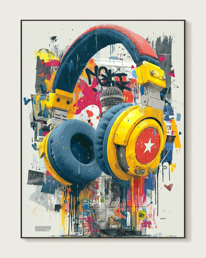 Pop Style Graffiti Canvas Painting No.046