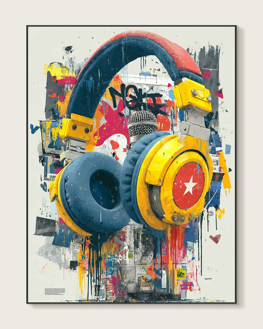 Pop Style Graffiti Canvas Painting No.046