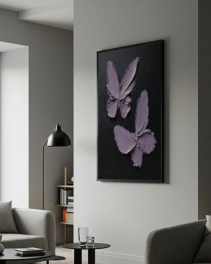 Purple Butterfly Canvas Art No.141
