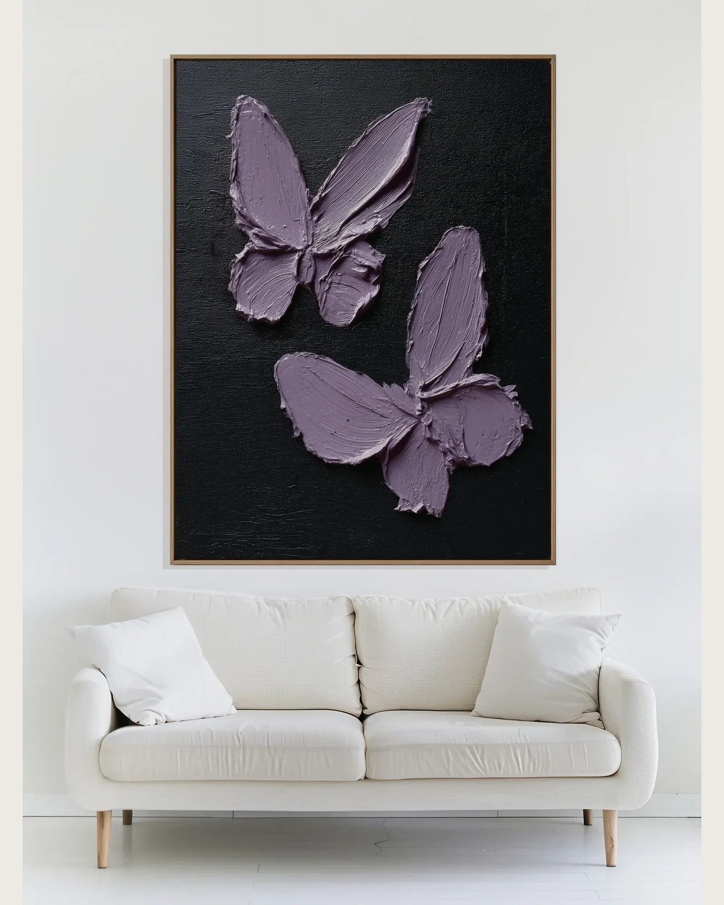 Purple Butterfly Canvas Art No.141