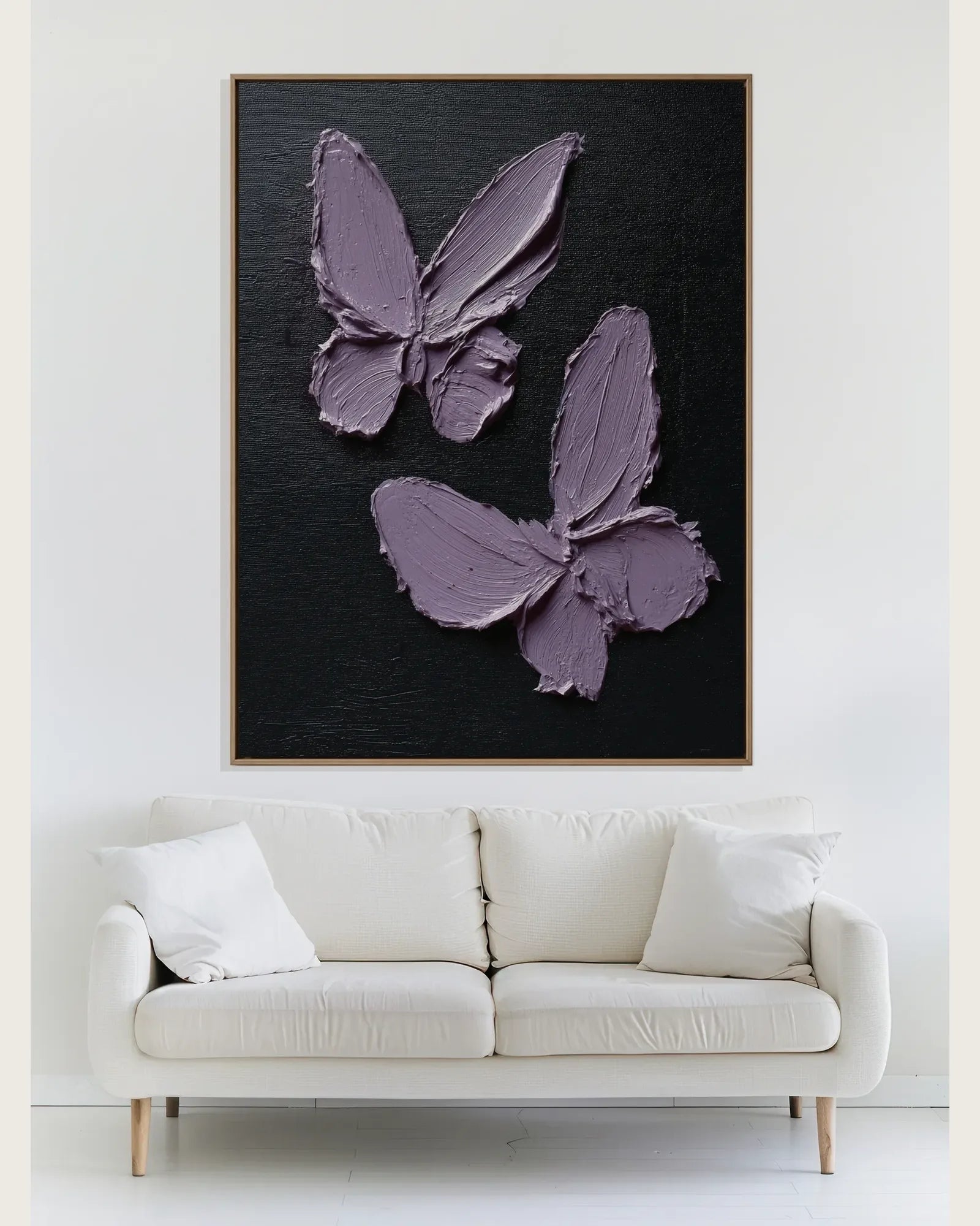 Purple Butterfly Canvas Art No.141