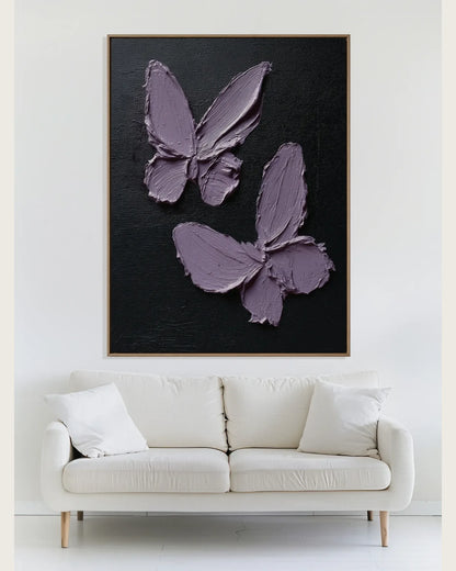 Purple Butterfly Canvas Art No.141