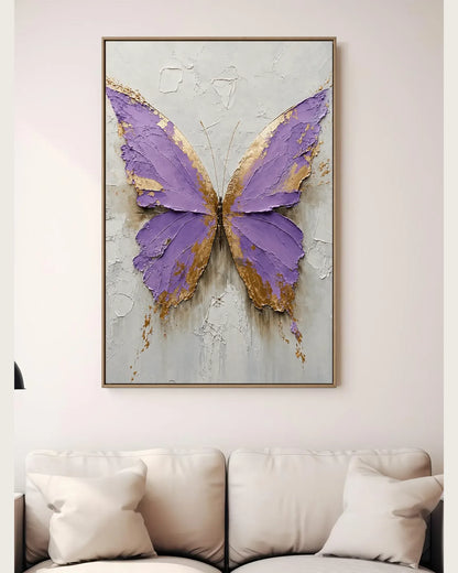 Purple Butterfly Canvas Painting No.144
