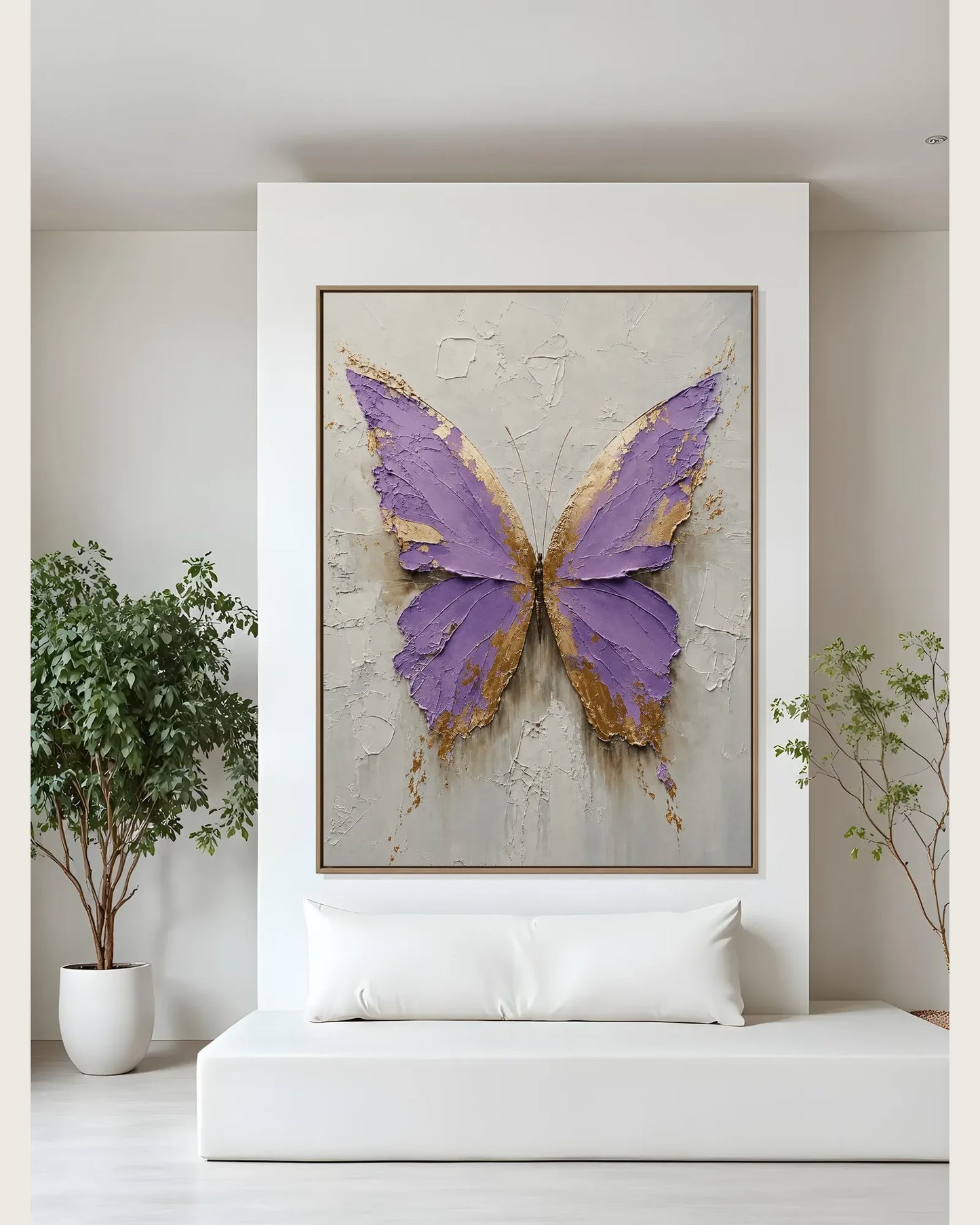 Purple Butterfly Canvas Painting No.144