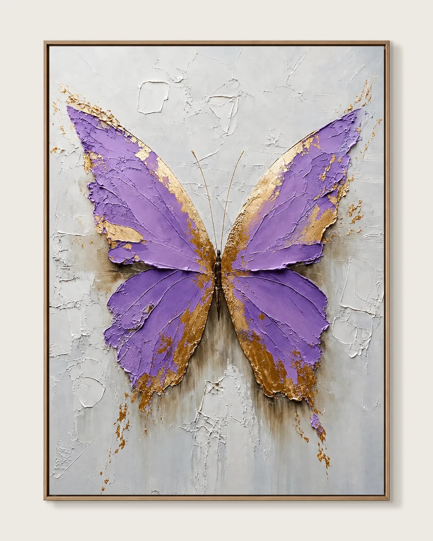 Purple Butterfly Canvas Painting No.144