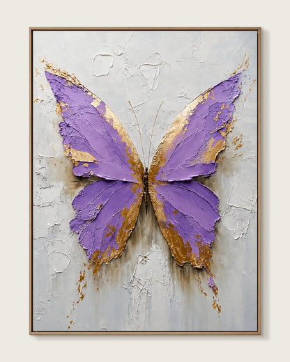 Purple Butterfly Canvas Painting No.144