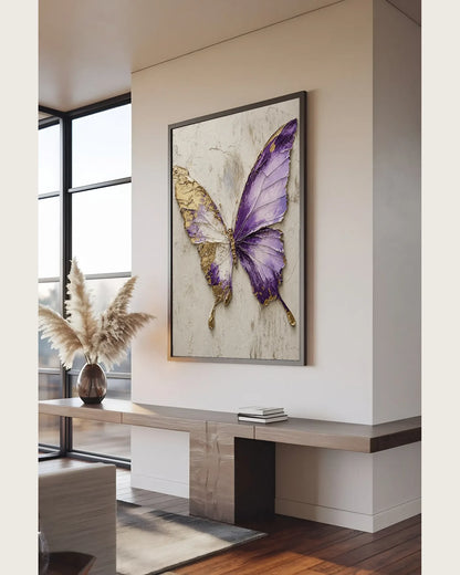 Purple Butterfly Painting No.145