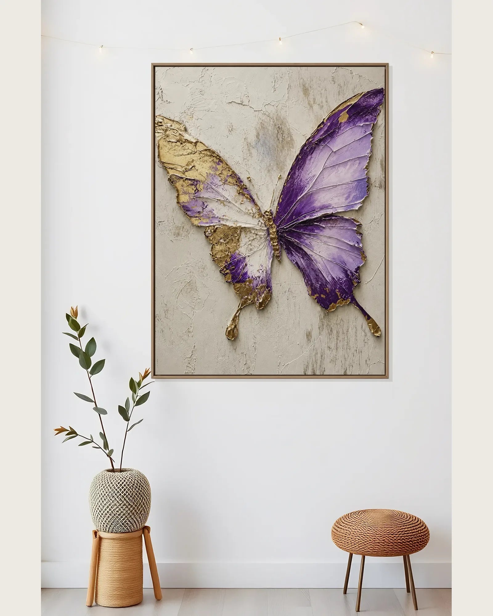 Purple Butterfly Painting No.145