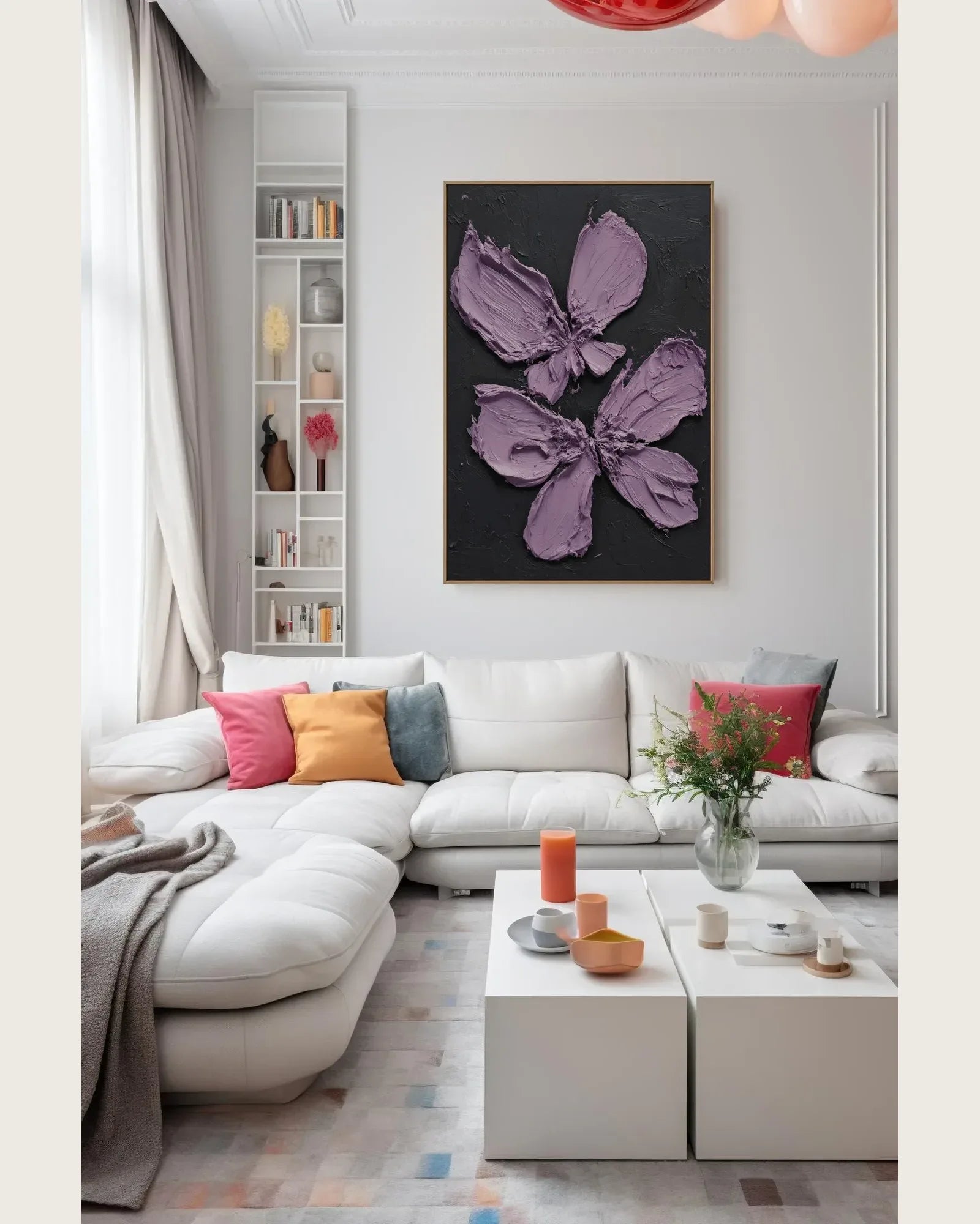 Purple Butterfly Wall Art No.140