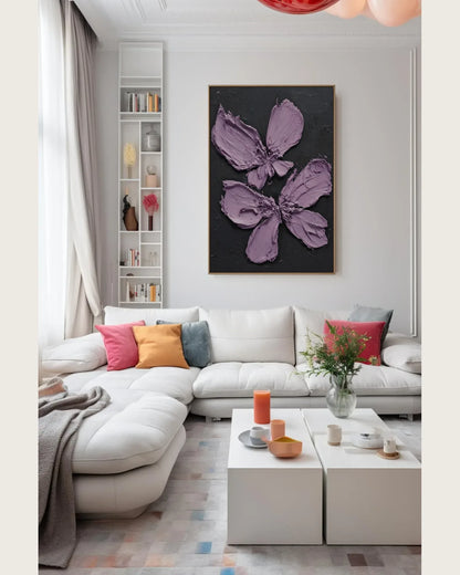 Purple Butterfly Wall Art No.140