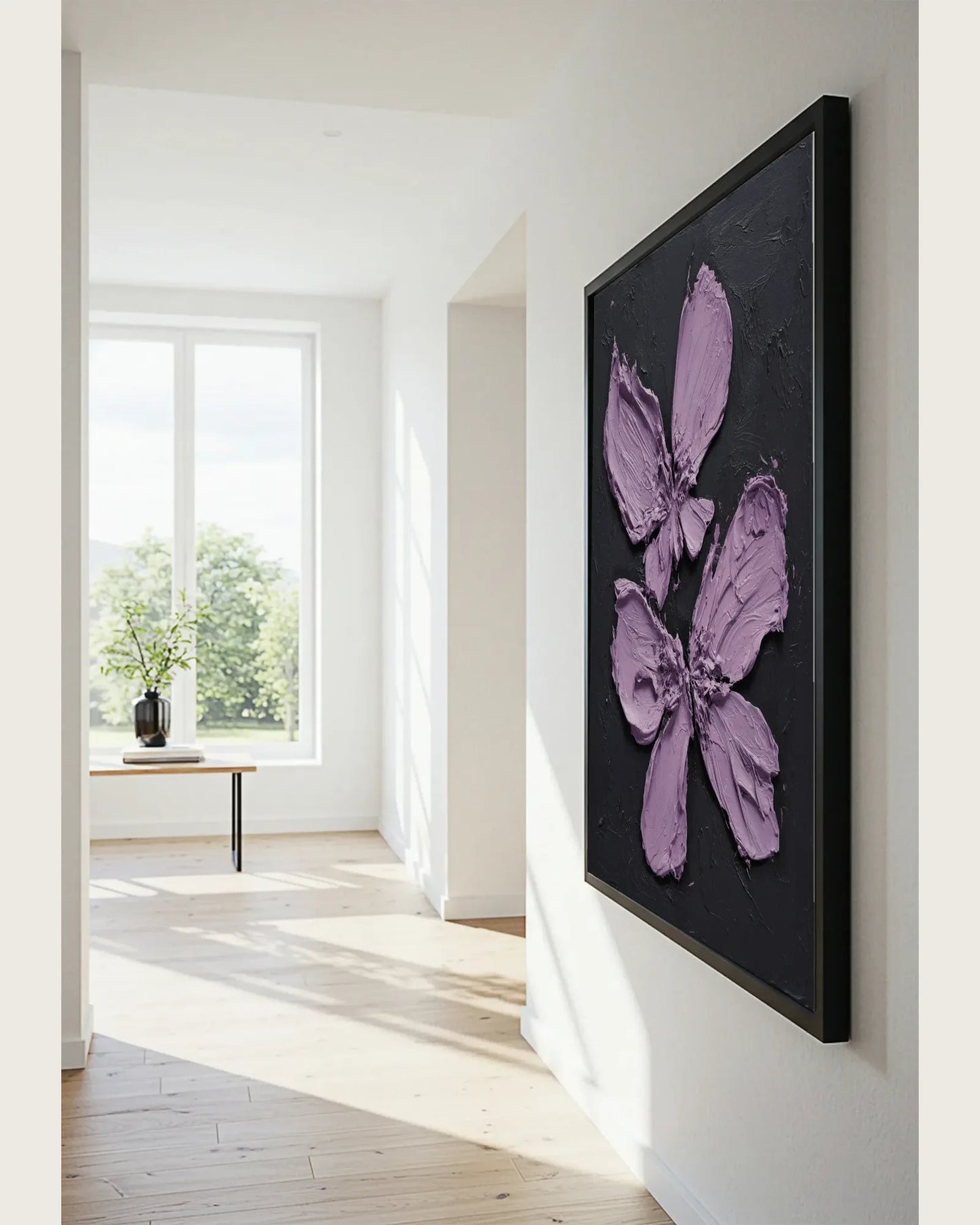 Purple Butterfly Wall Art No.140