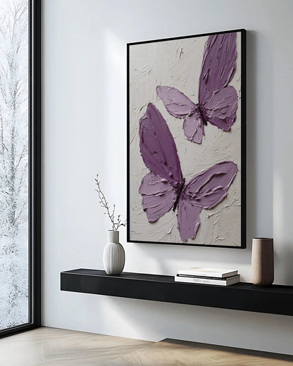 Purple Butterfly Wall Decor No.143