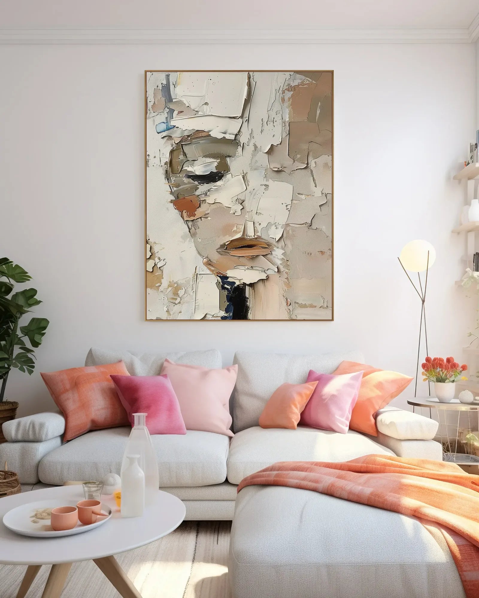 Real Texture Canvas Painting No.040