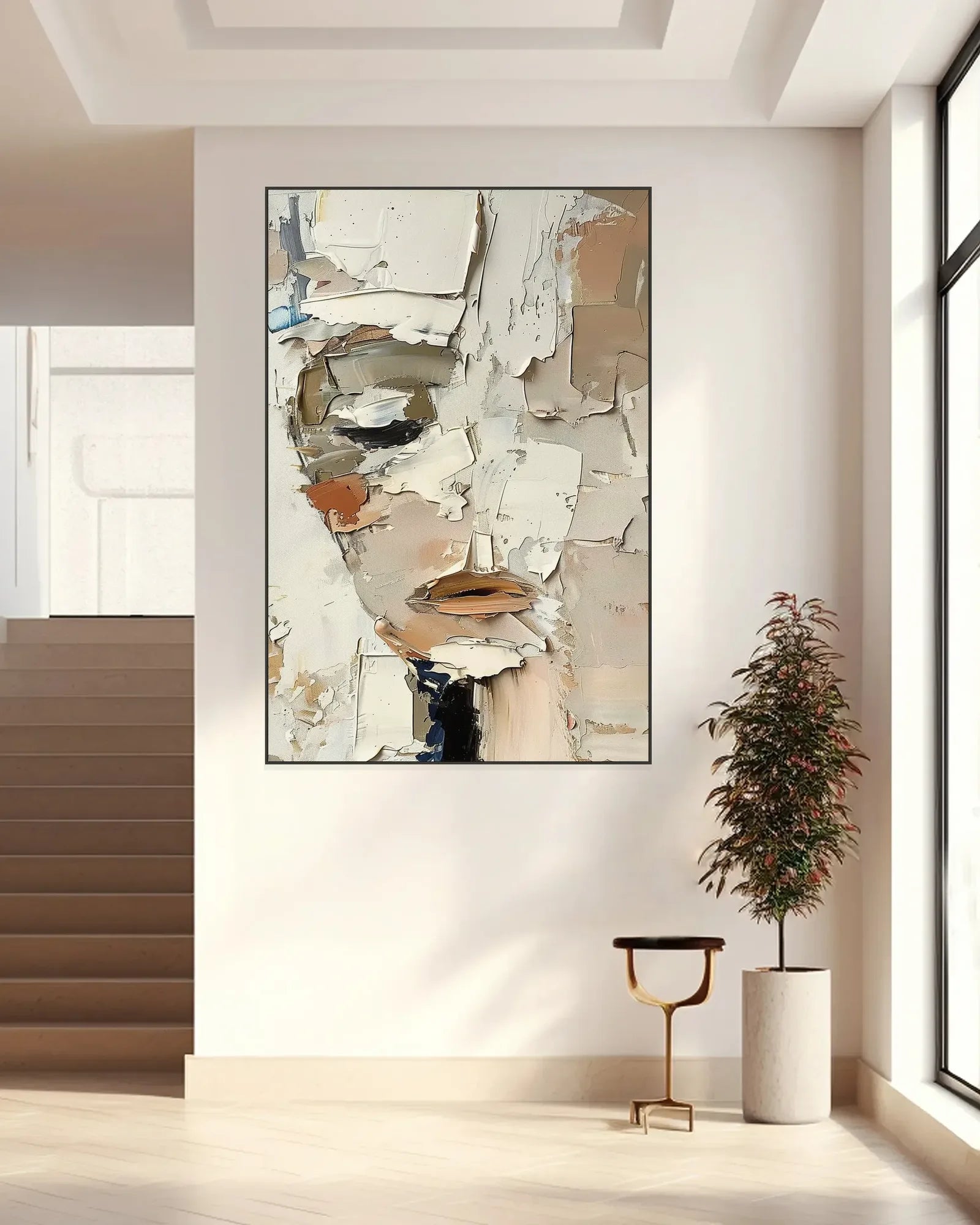Real Texture Canvas Painting No.040