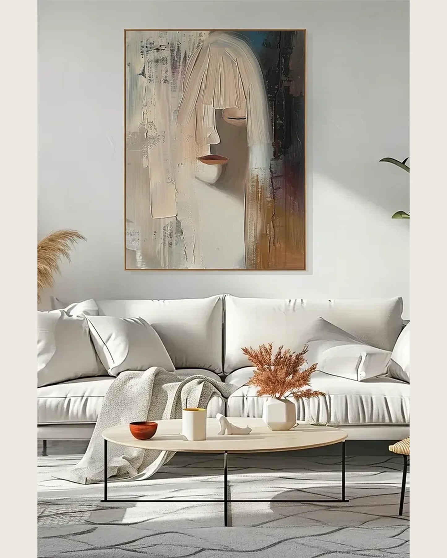 Simple Texture Canvas Art No.062