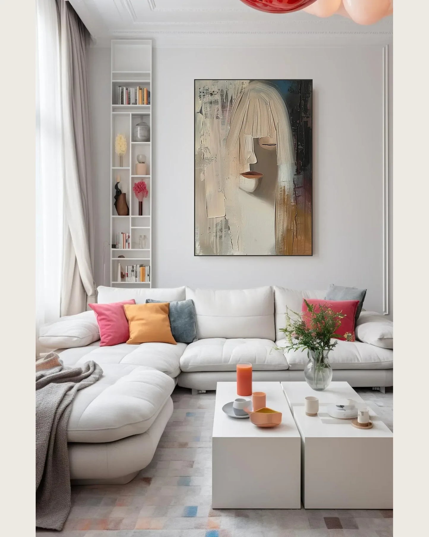 Simple Texture Canvas Art No.062