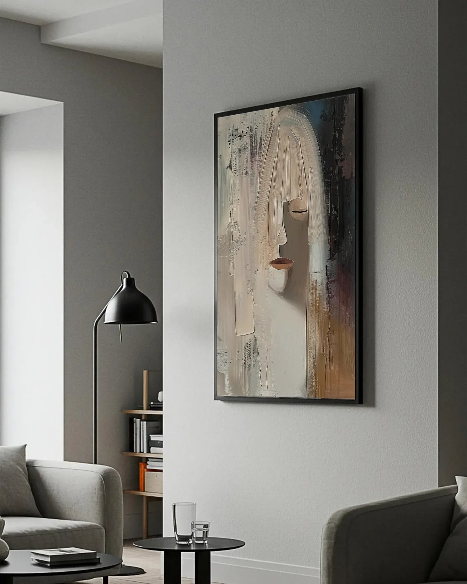 Simple Texture Canvas Art No.062