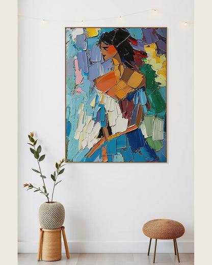 Simple Texture Canvas Painting No.065