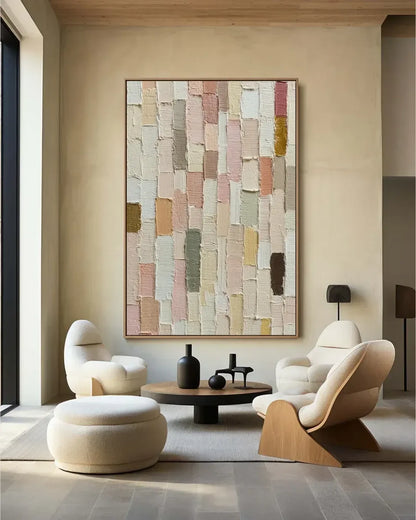 Soft Abstract Minimalist Canvas Art No.067