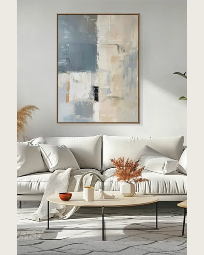 Soft Abstract Minimalist Canvas Painting No.070