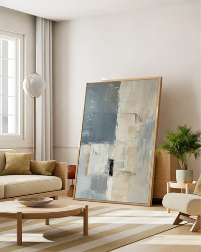 Soft Abstract Minimalist Canvas Painting No.070