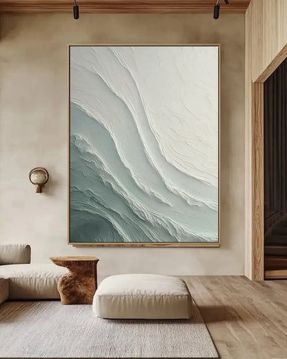 Soft Abstract Wabi Sabi Canvas Art No.057