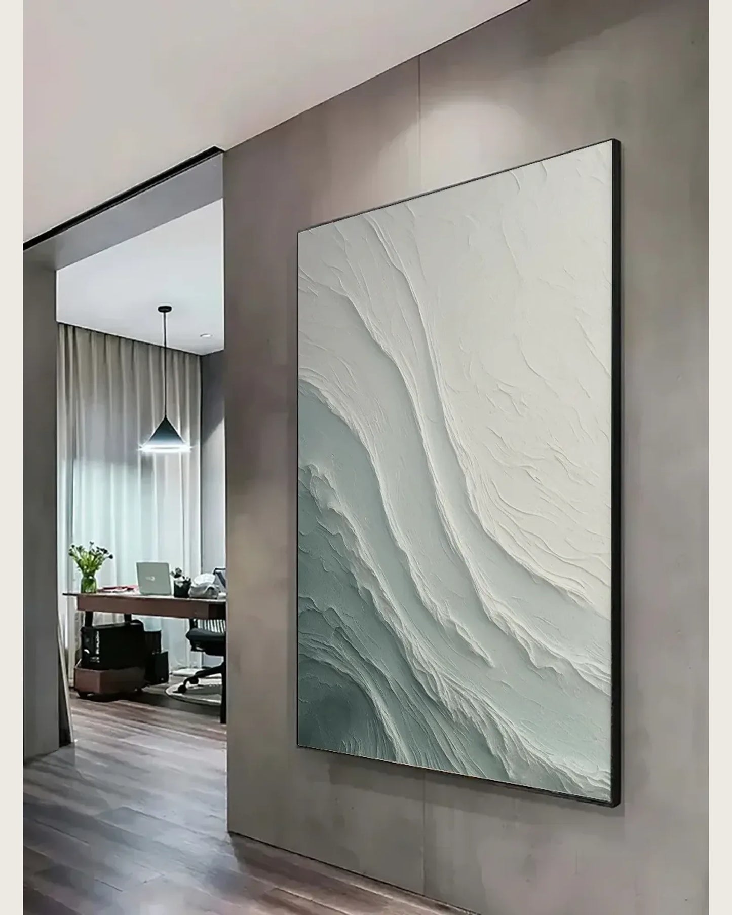 Soft Abstract Wabi Sabi Canvas Art No.057