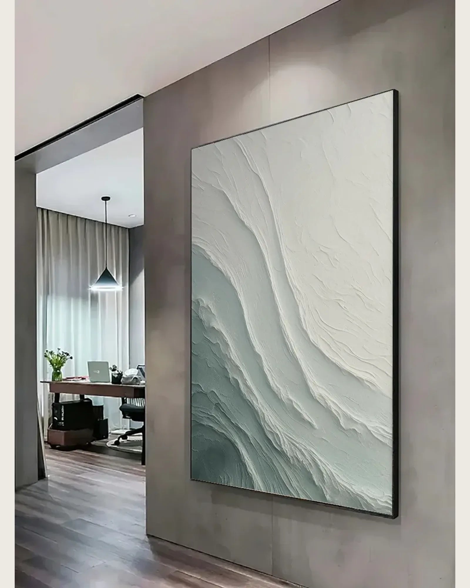 Soft Abstract Wabi Sabi Canvas Art No.057