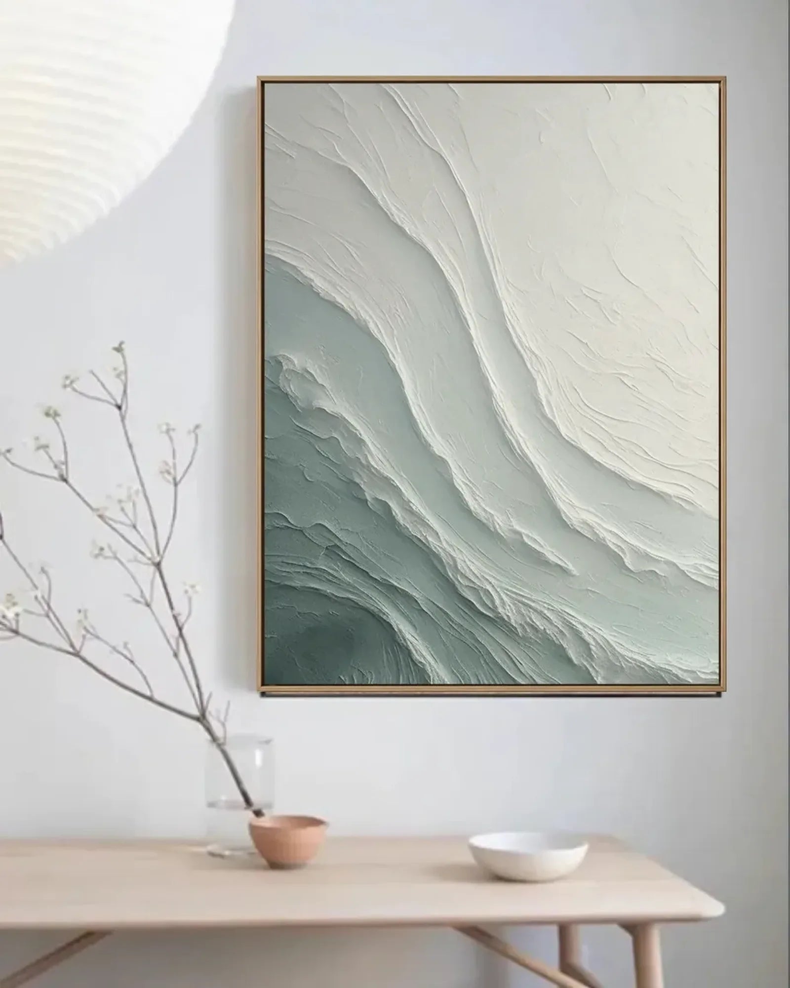 Soft Abstract Wabi Sabi Canvas Art No.057