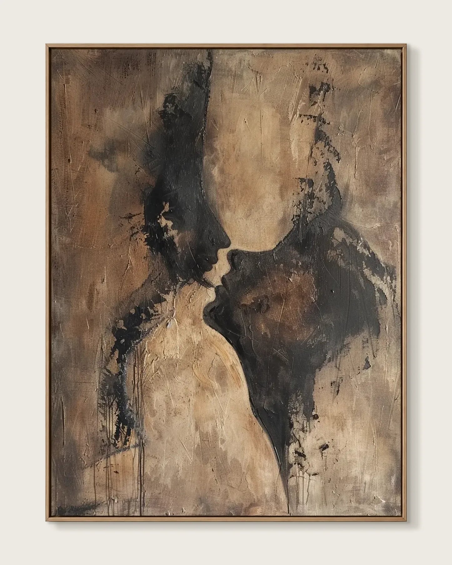 Soft Abstract Wabi Sabi Canvas Painting No.060