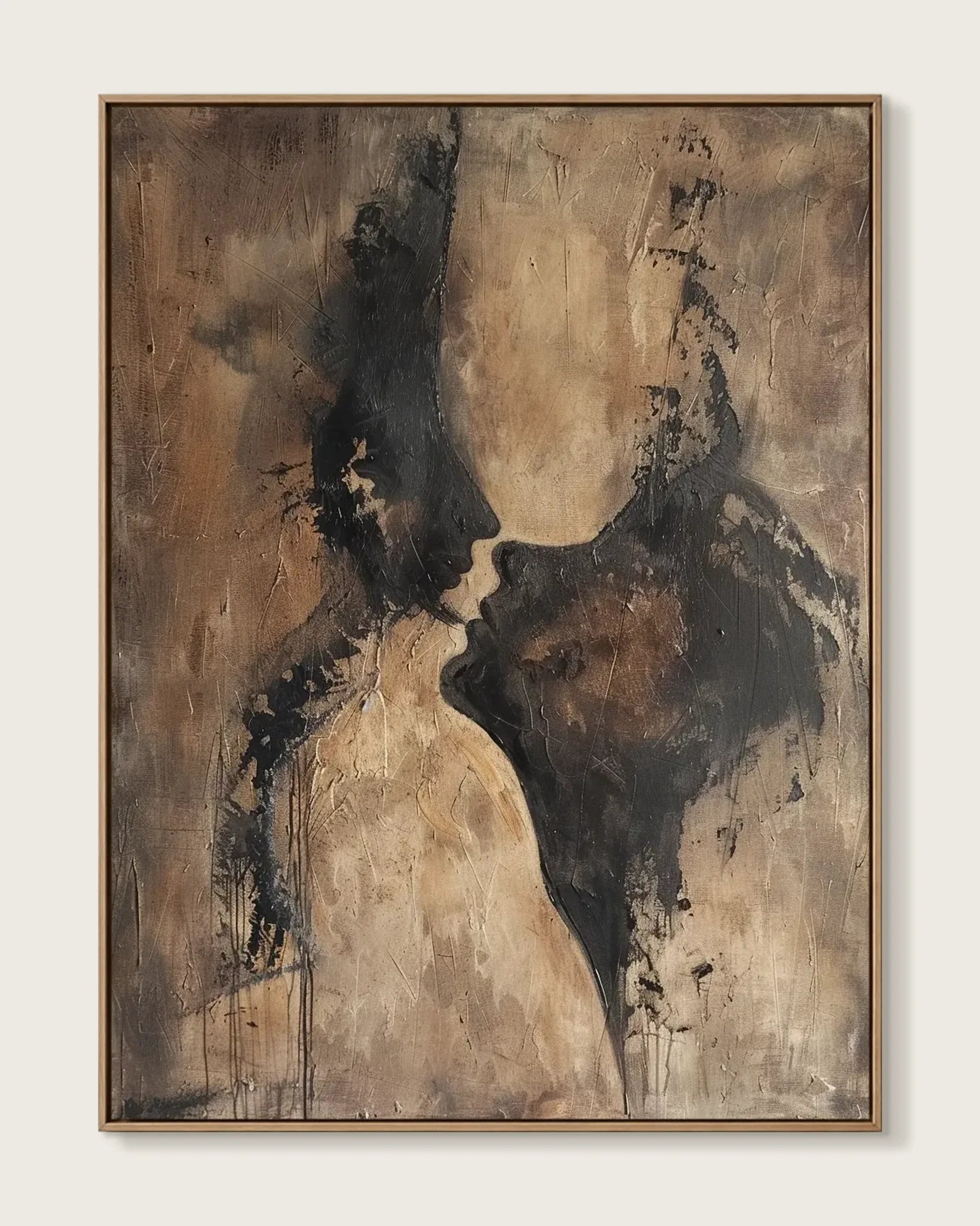 Soft Abstract Wabi Sabi Canvas Painting No.060