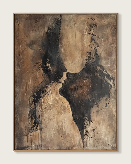 Soft Abstract Wabi Sabi Canvas Painting No.060