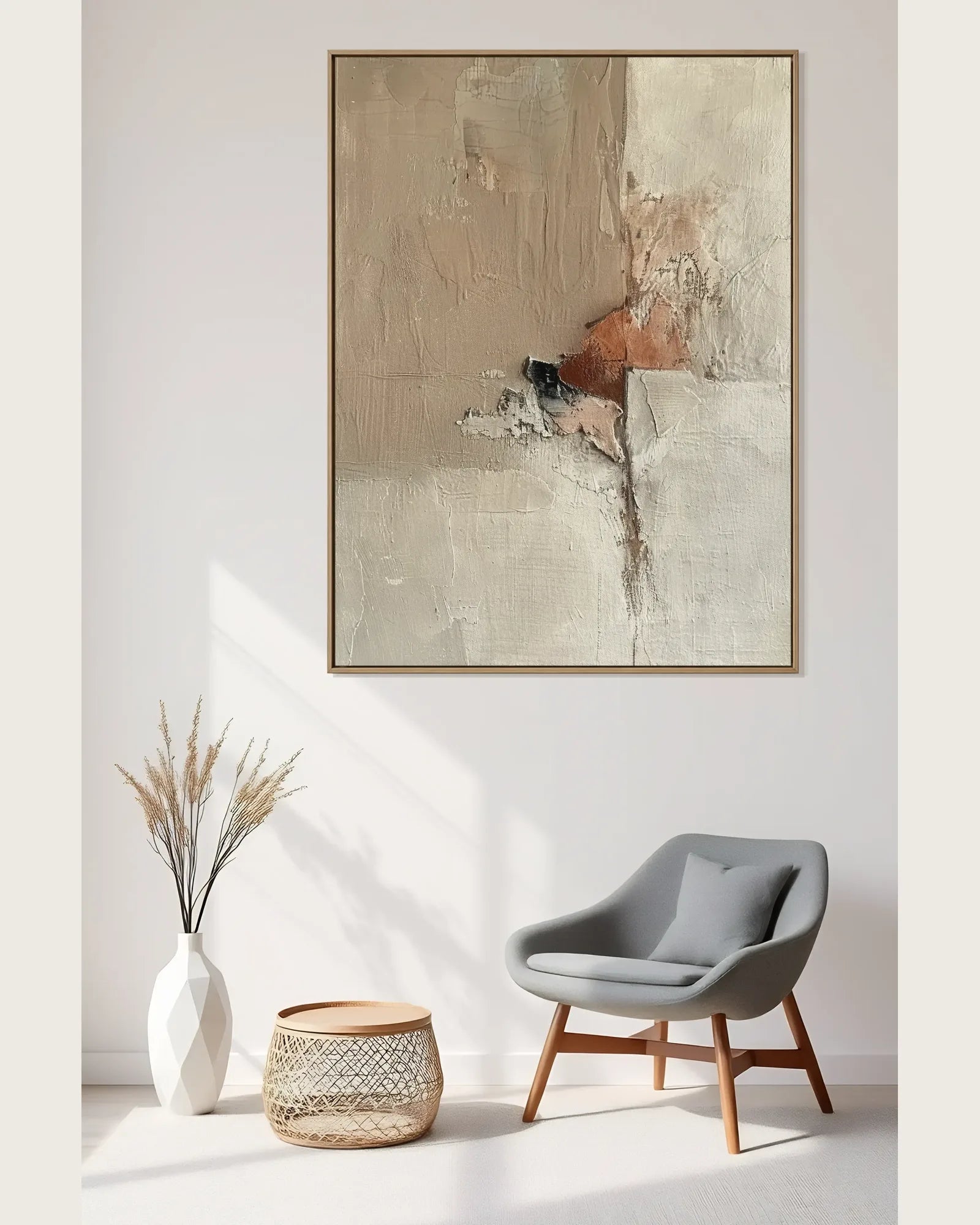Soft Abstract Wabi Sabi Wall Decor No.059