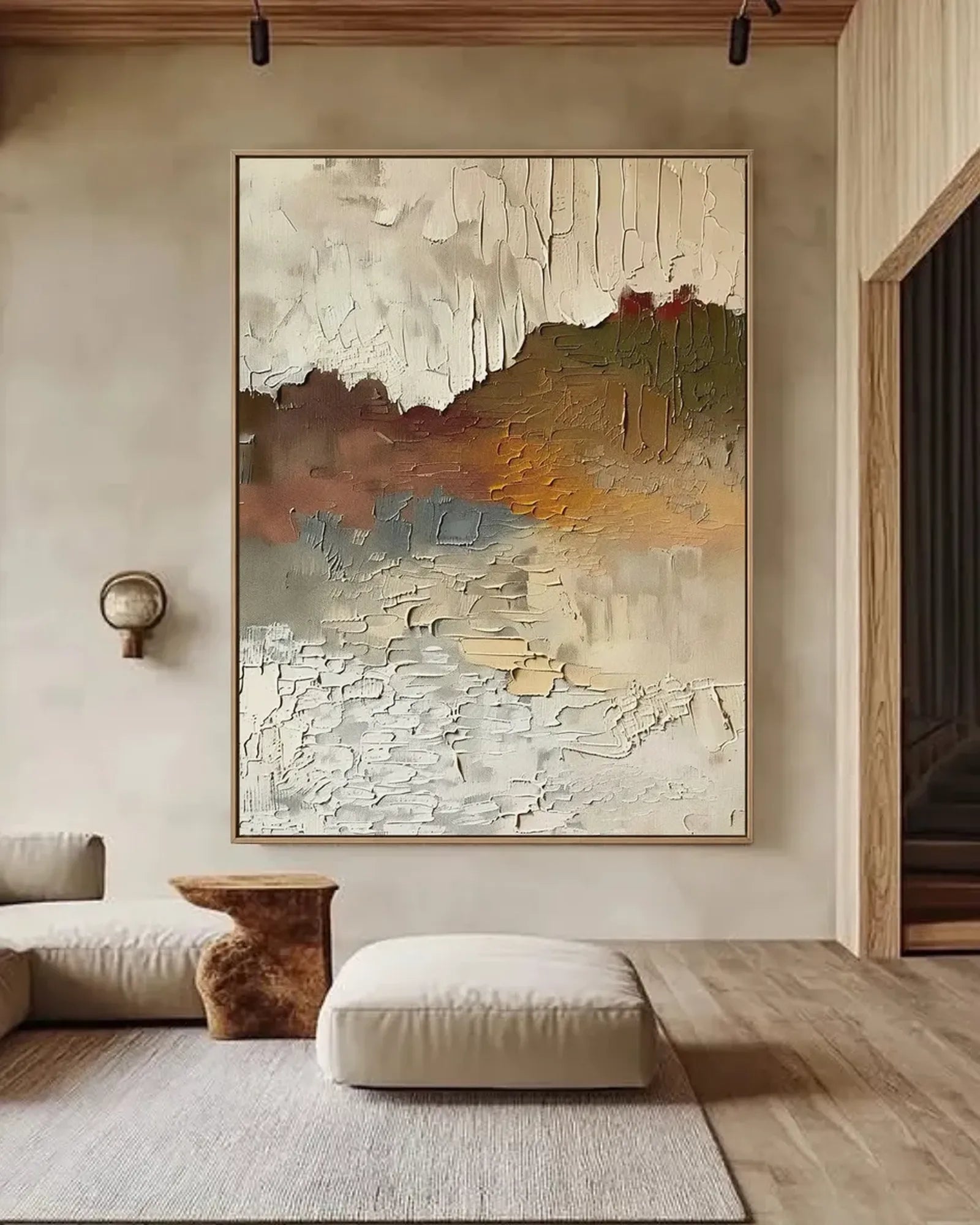 Soft Neutral Wabi Sabi Artwork No.033