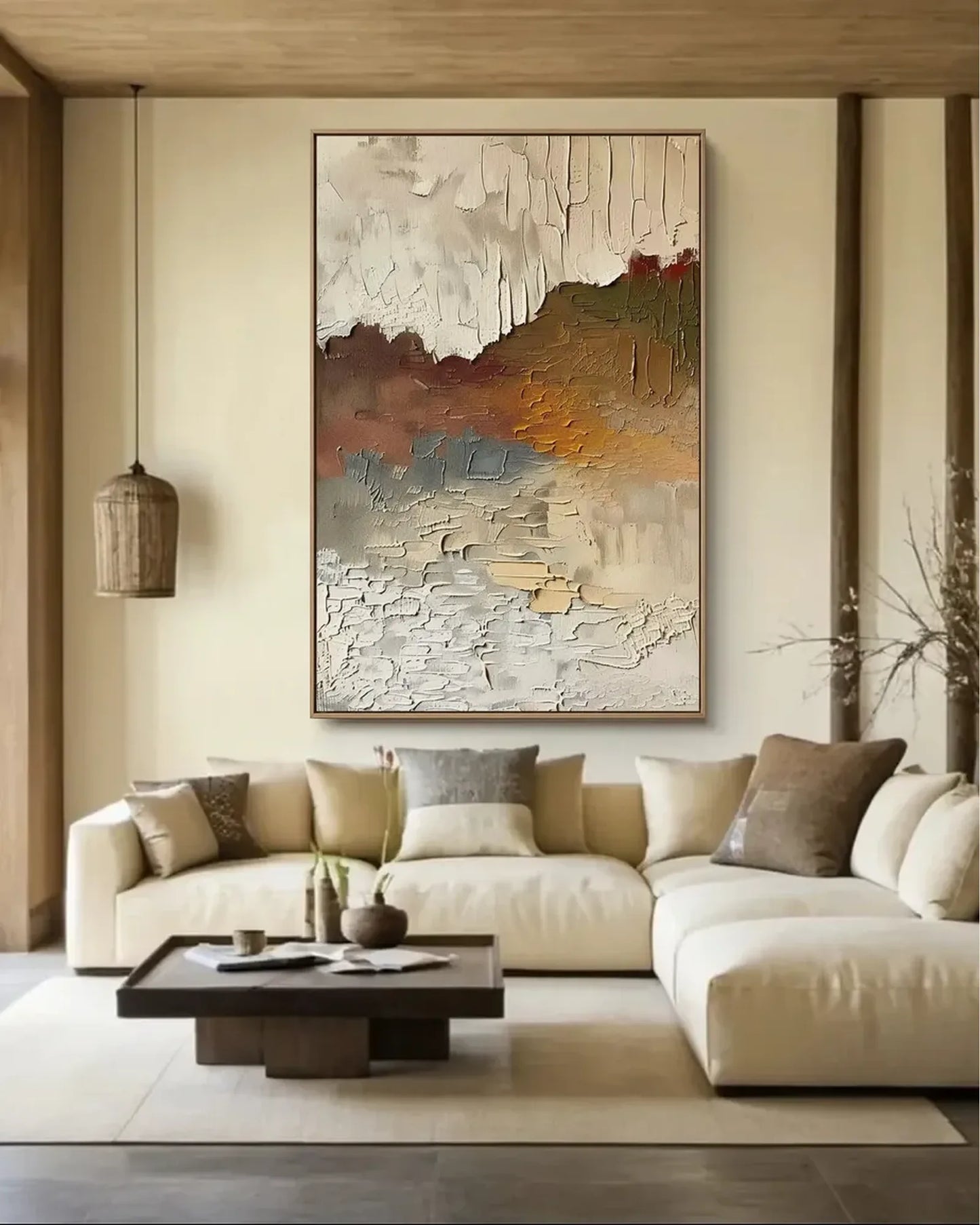 Soft Neutral Wabi Sabi Artwork No.033
