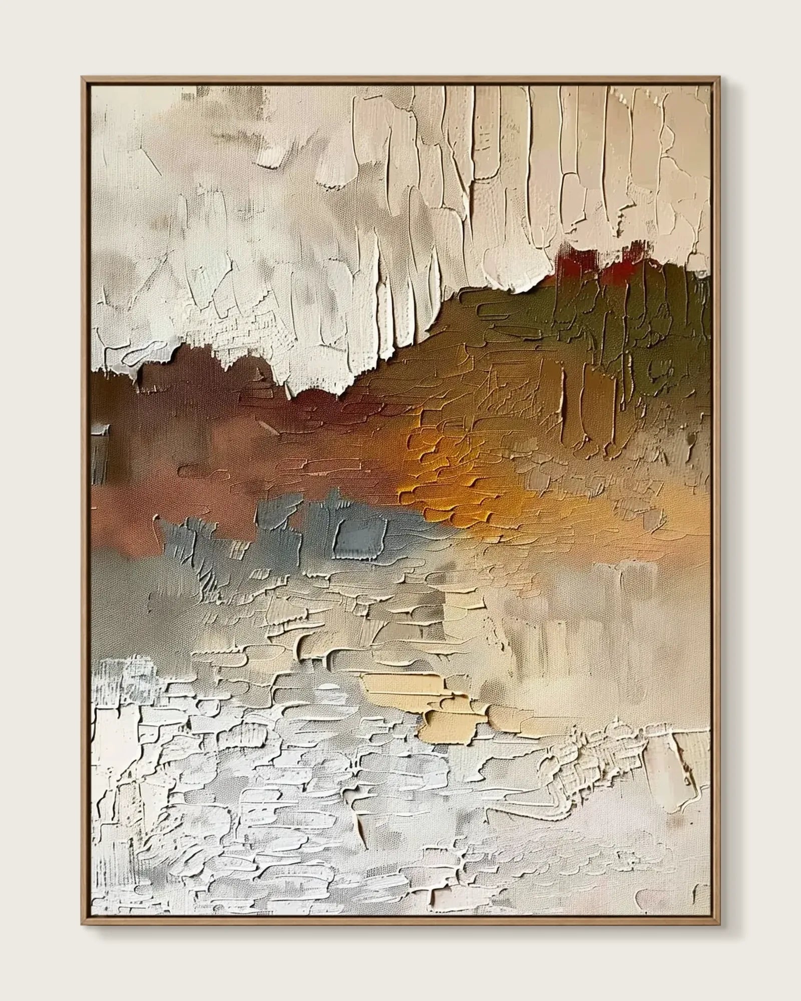 Soft Neutral Wabi Sabi Artwork No.033
