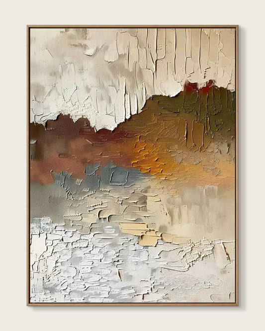 Soft Neutral Wabi Sabi Artwork No.033