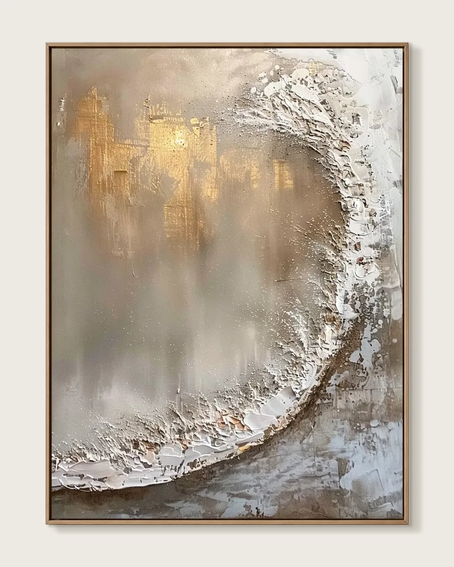 Soft Neutral Wabi Sabi Canvas Art No.032