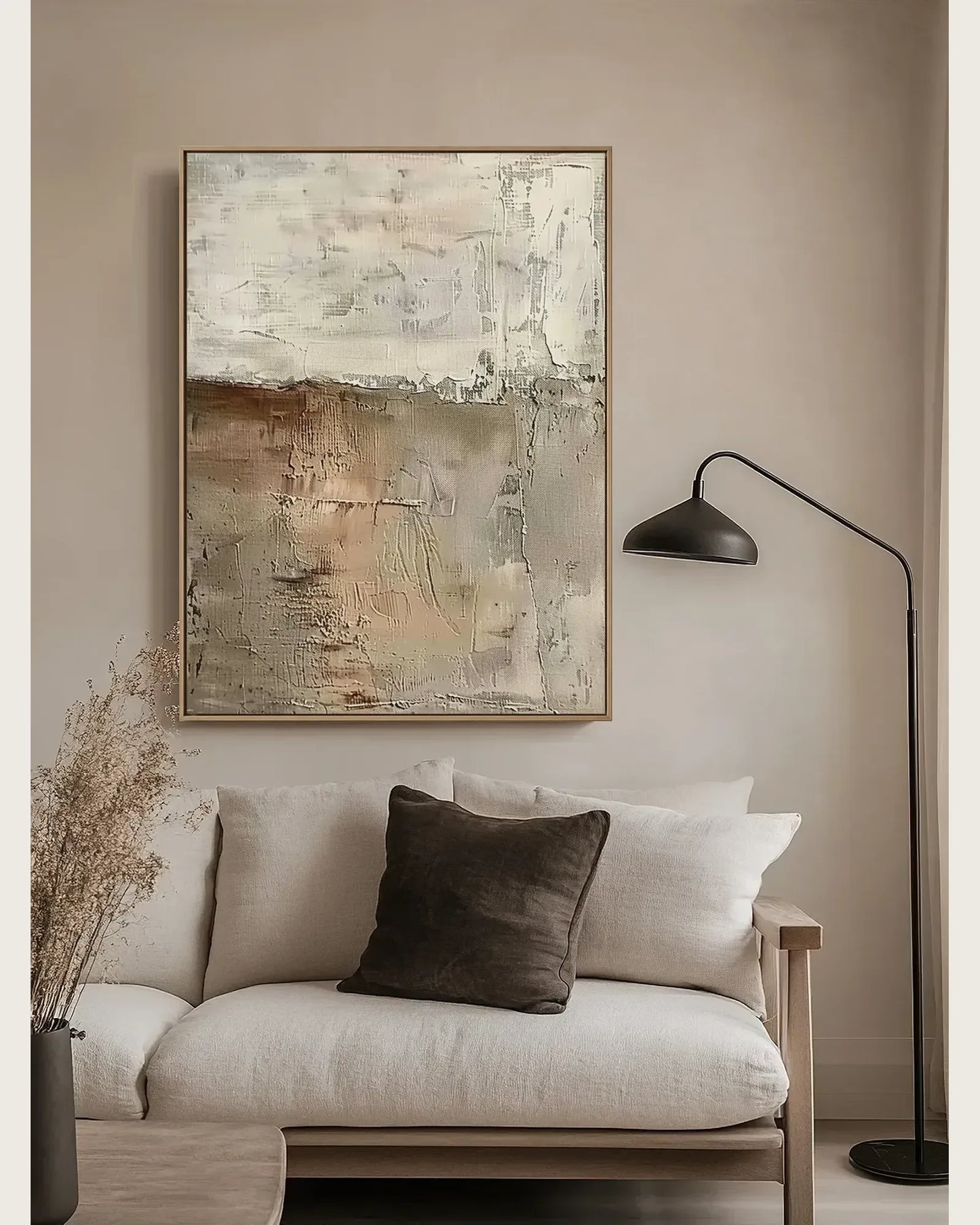 Soft Neutral Wabi Sabi Wall Art No.031