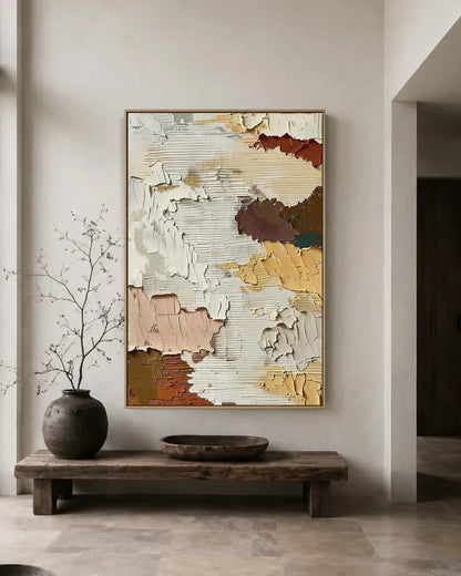 Soft Neutral Wabi Sabi Wall Decor No.034