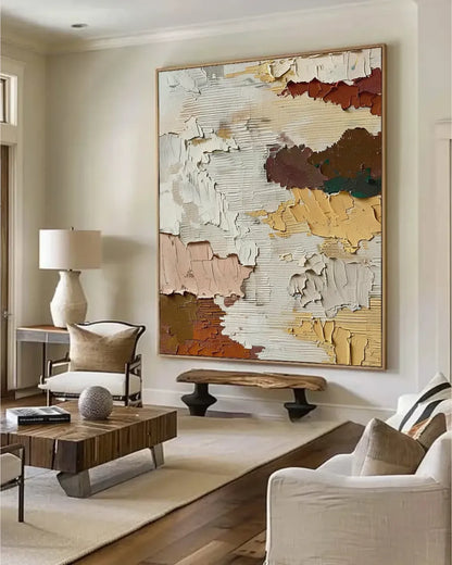 Soft Neutral Wabi Sabi Wall Decor No.034