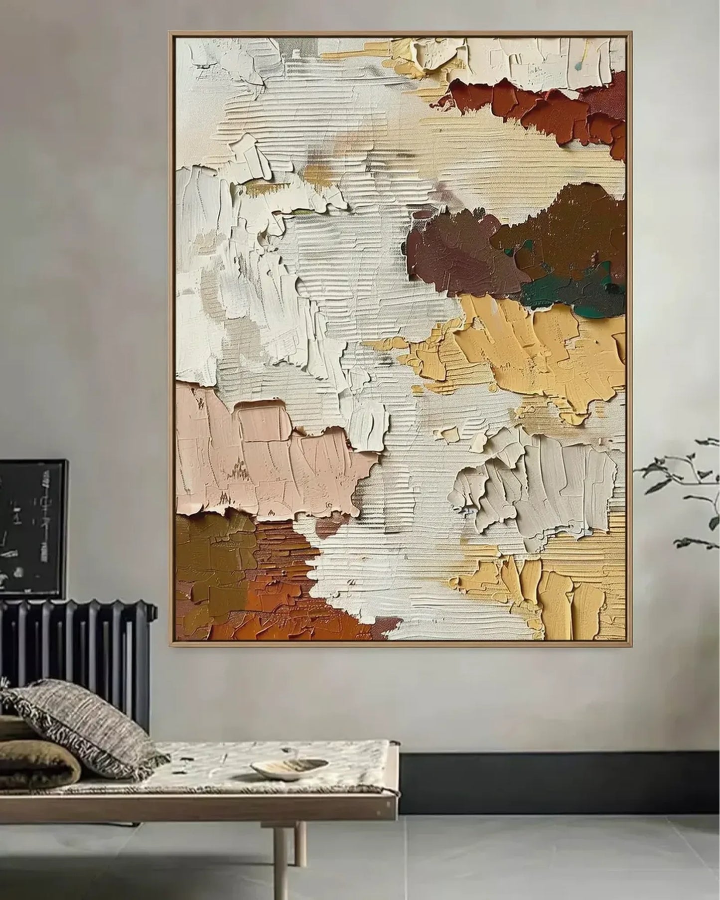 Soft Neutral Wabi Sabi Wall Decor No.034