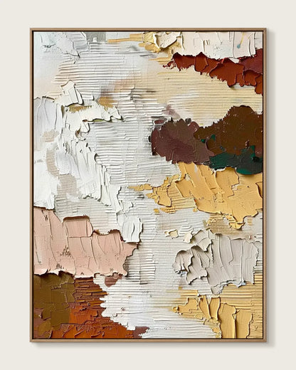 Soft Neutral Wabi Sabi Wall Decor No.034