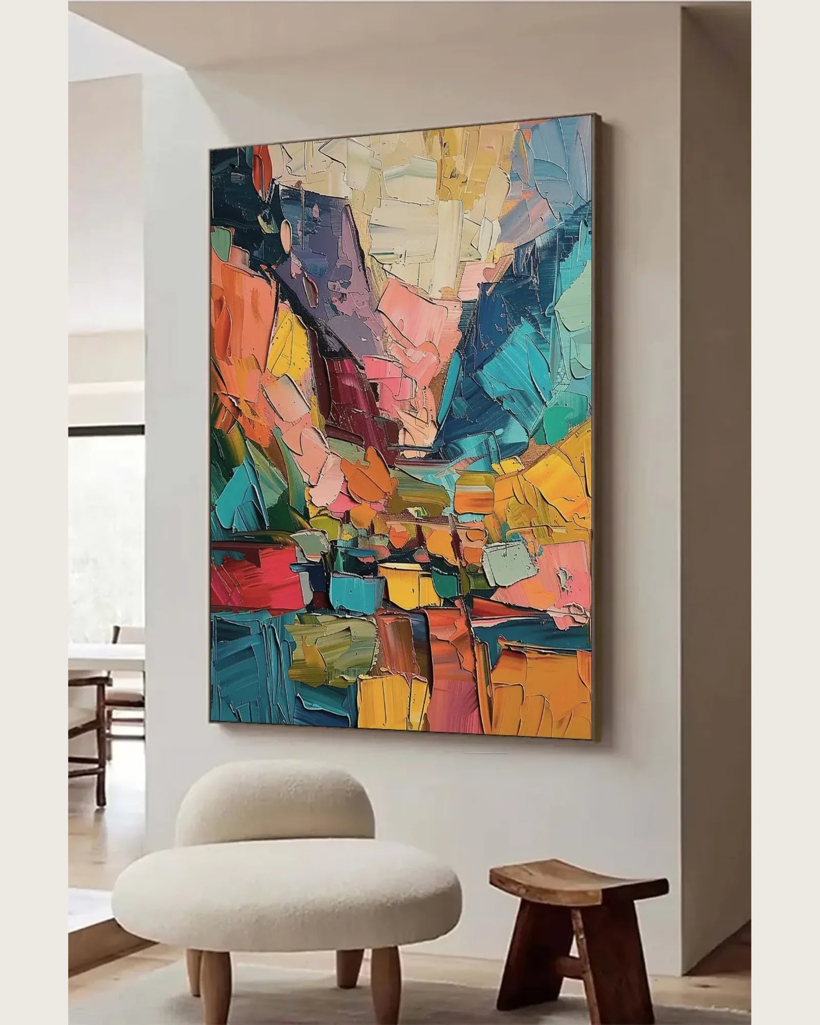 Texture Plaster Canvas Painting No.015