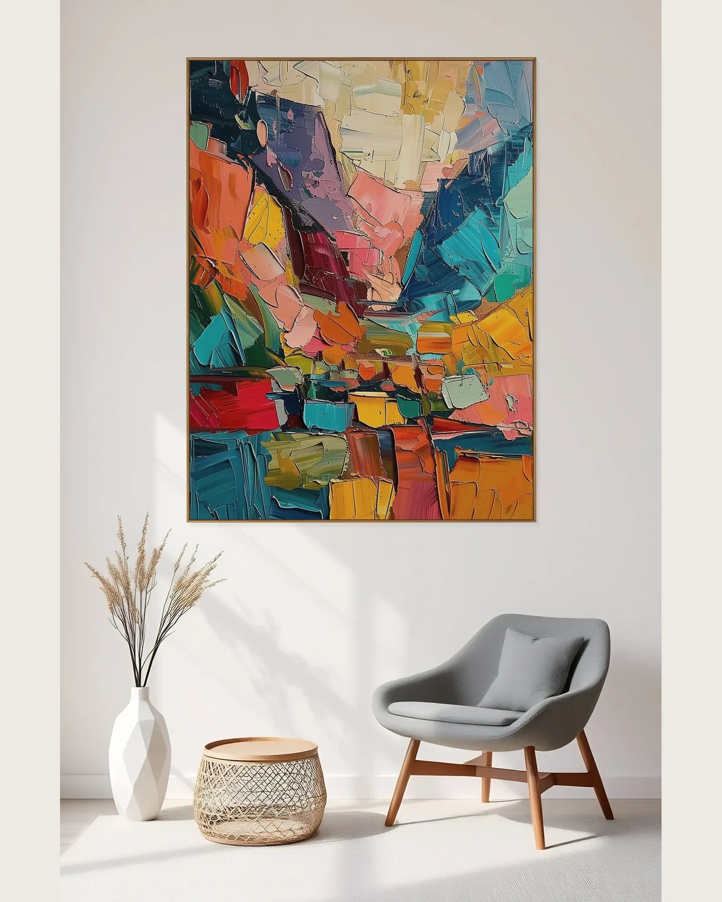 Texture Plaster Canvas Painting No.015
