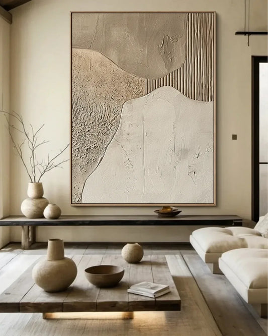 Textured Canvas Wabi Sabi Canvas Painting No.085